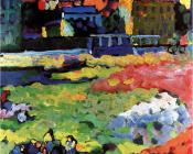 瓦西里 康丁斯基 : Munich-Schwabing con la iglesia 0de Santa Ursula